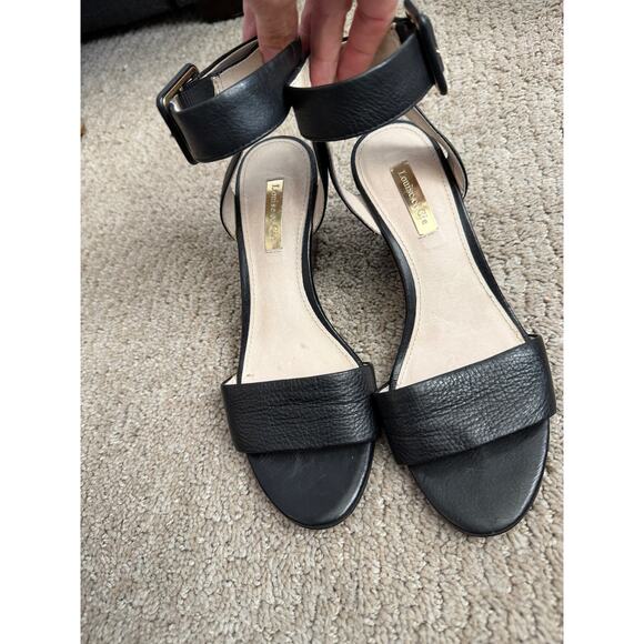 Louise et Cie Shoes - Louise et Cie PUNYA |  black summer sandals with ankle strap  | Size 6